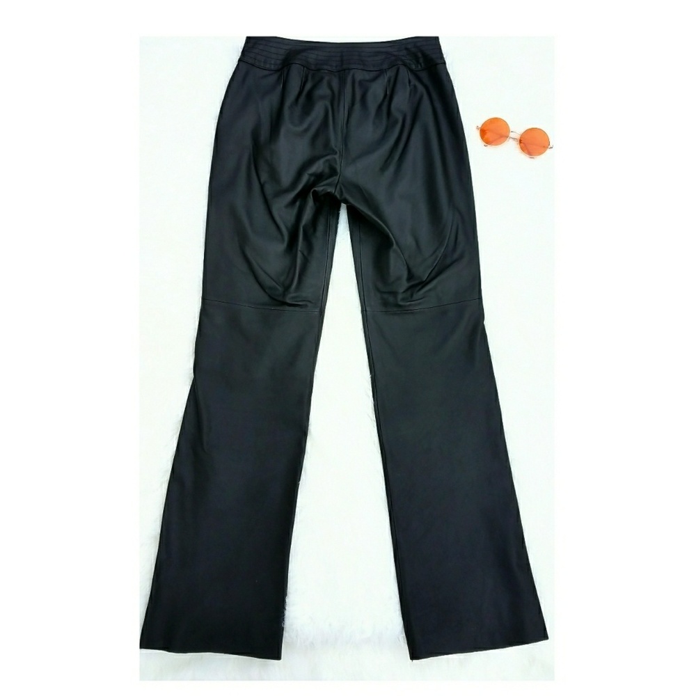 Apostrophe Black Leather Pants - Picture 5 of 8
